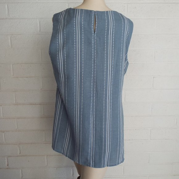 New BLUHEAVEN by Umgee M blue & white striped tunic - Picture 5 of 7